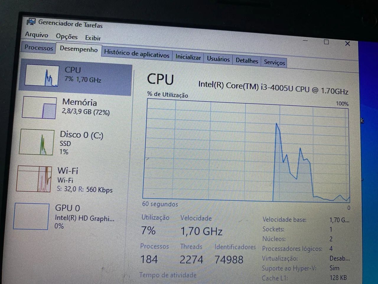 Notebook Lenovo i3-4005U - Foto 4