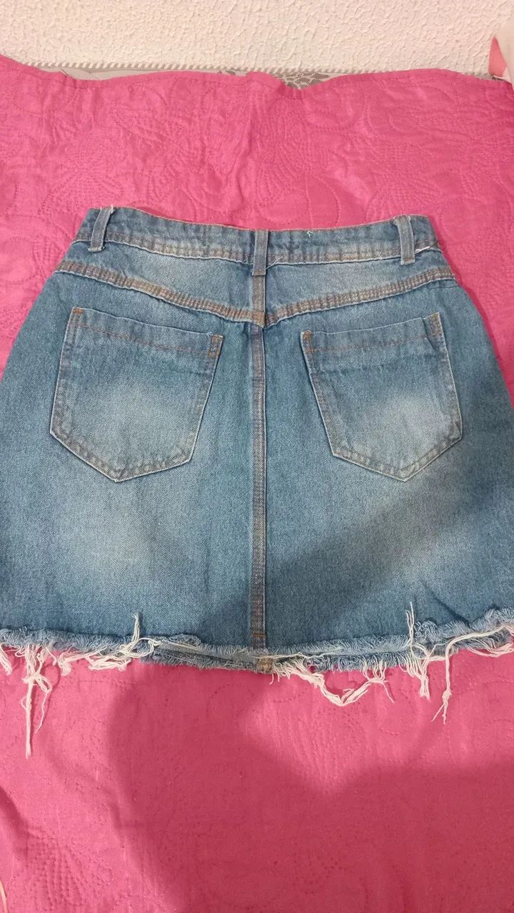 Saia jeans e calça jeans tam 40 - Foto 2