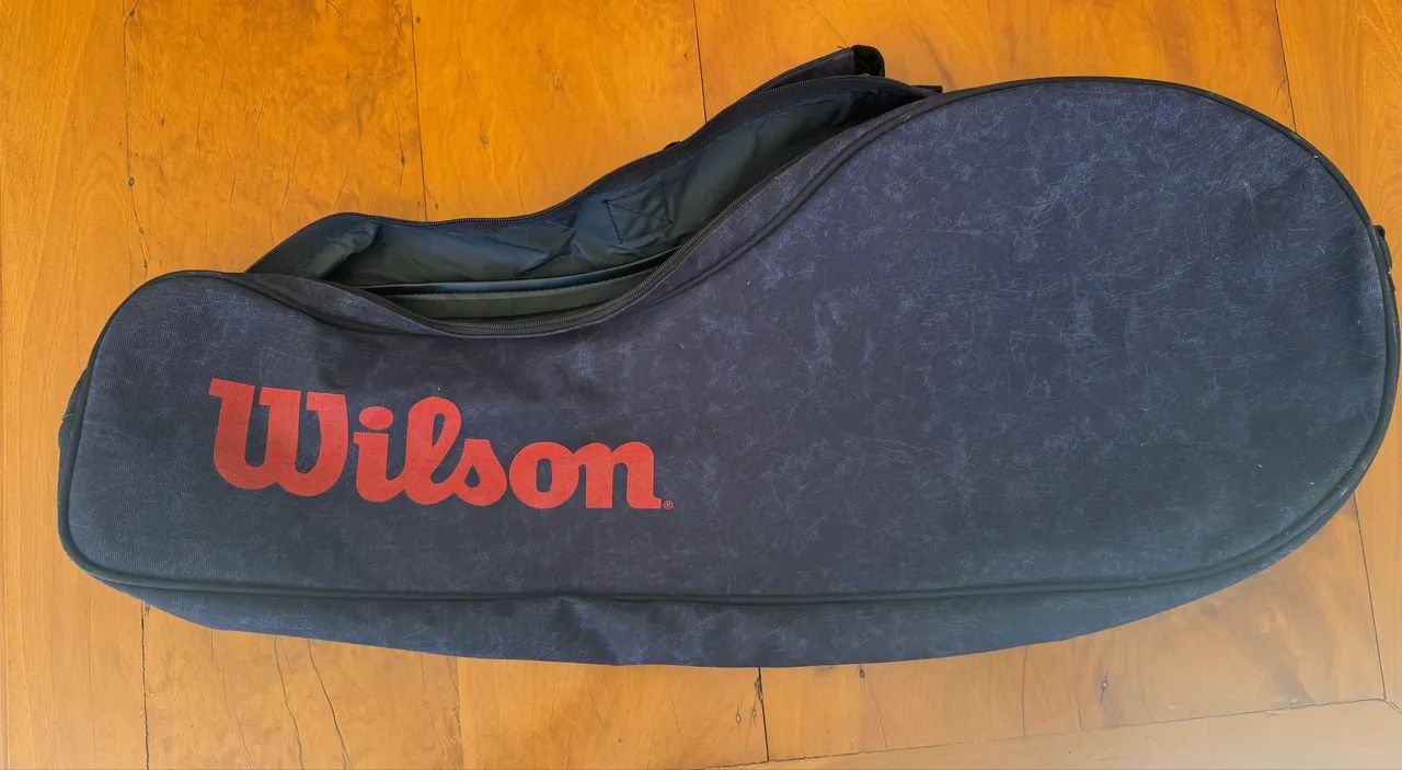 Raquete de tênis Wilson com bolsa e capa - Foto 6