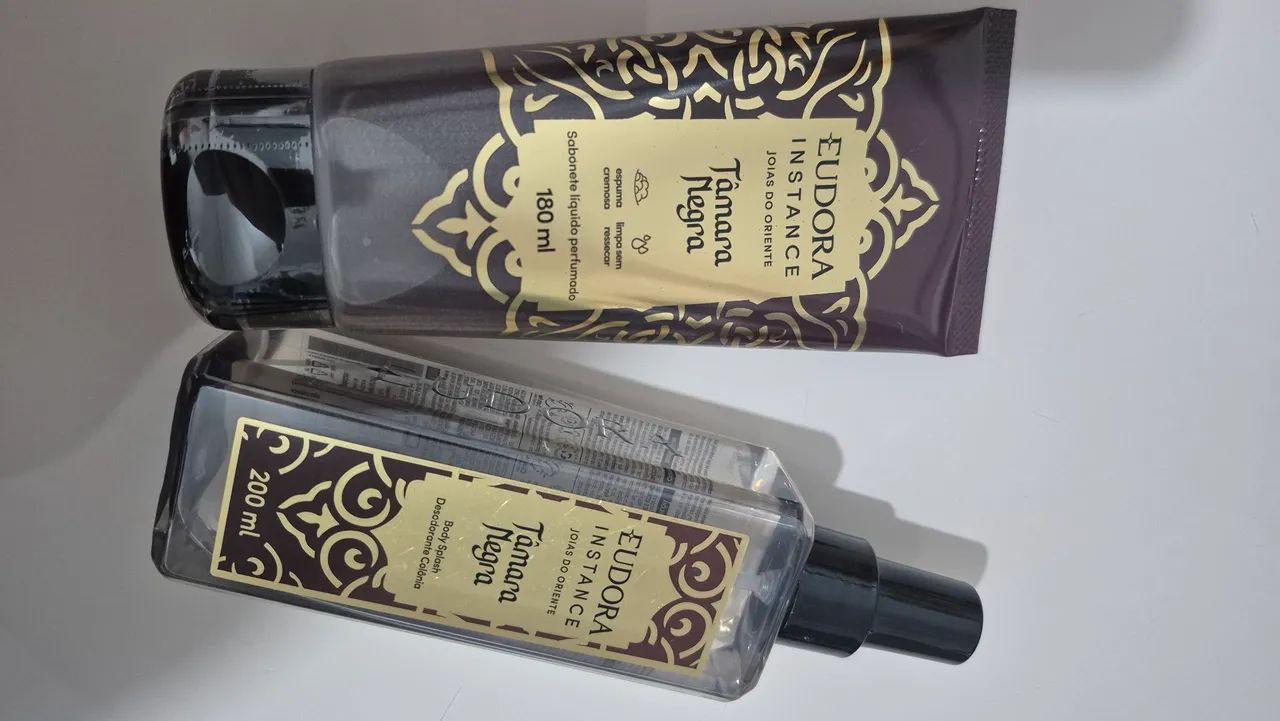 Body Splash e Sabonete Líquido Eudora - Tâmara negra