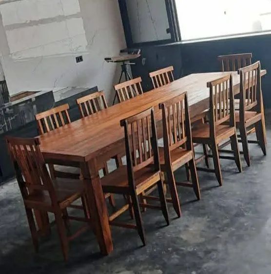 Promoção  mesa com cadeiras.  peroba 270×90 - Foto 2