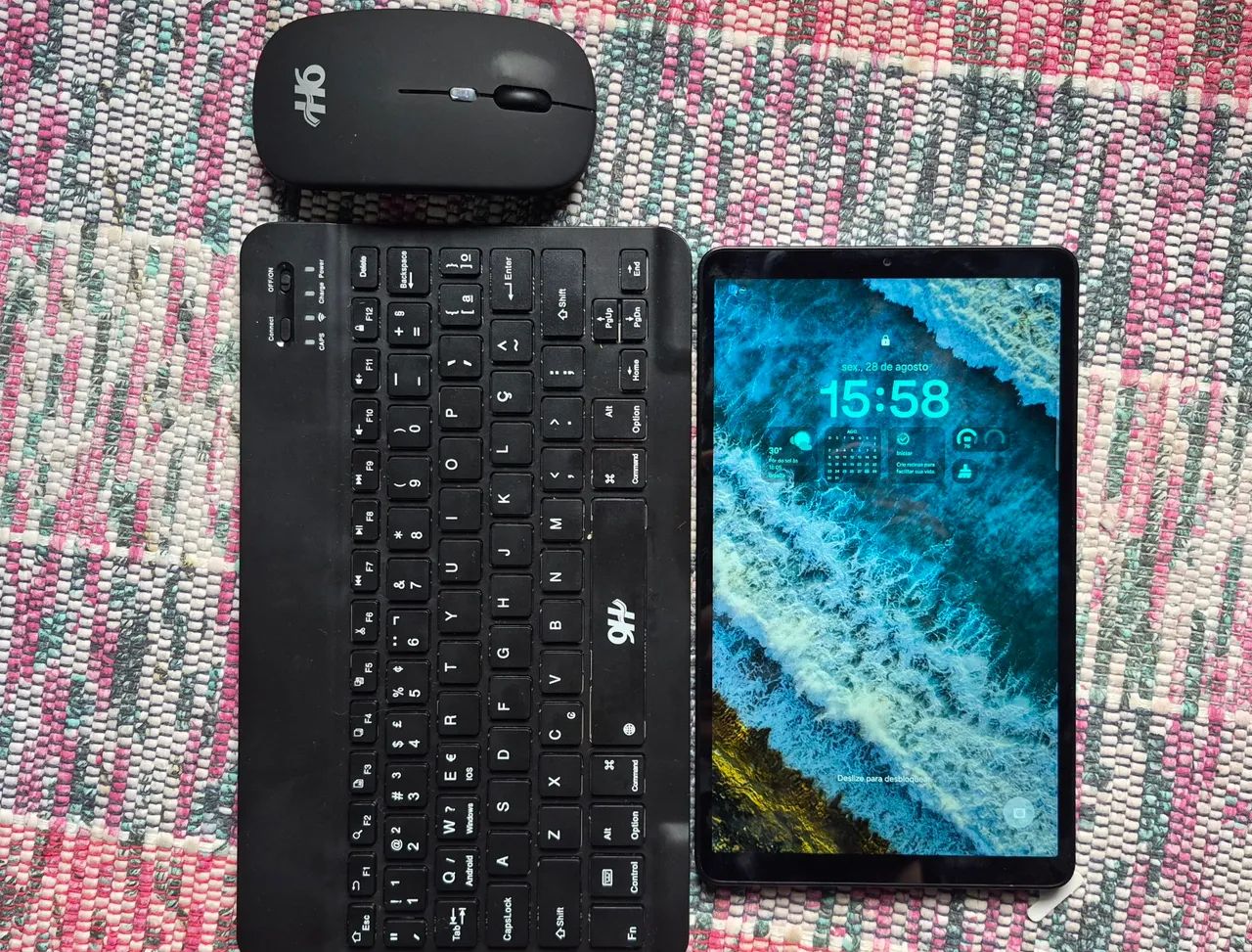 tablet novo tab A11 64gb samsung com teclado e mouse  - Foto 3
