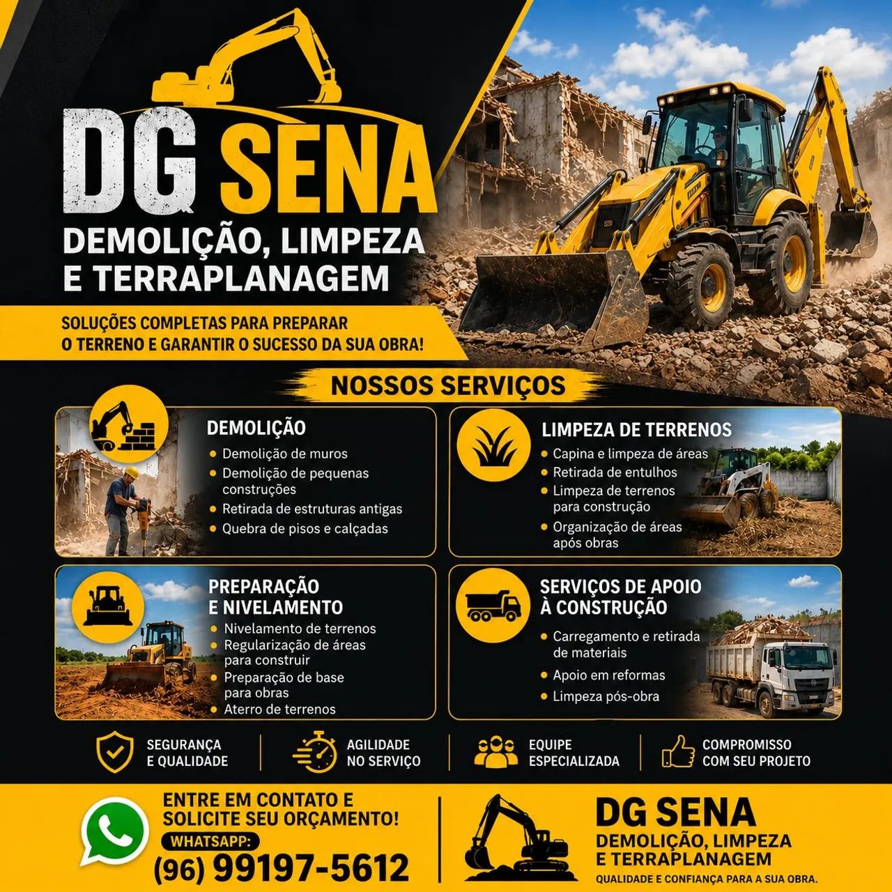 DG Sena - Demolição, Limpeza e Terraplanagem