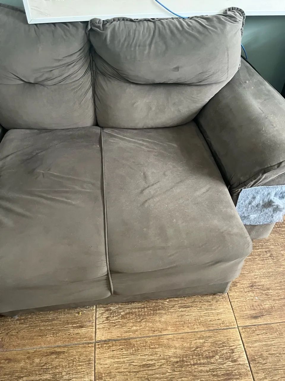 Sofa cinza em L - Foto 3