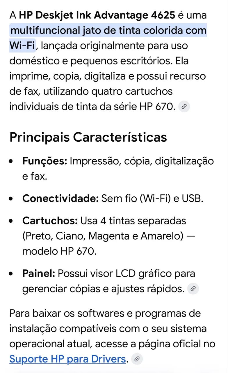 Impressora HP Deskjet Ink Advantage 4625 - Foto 2