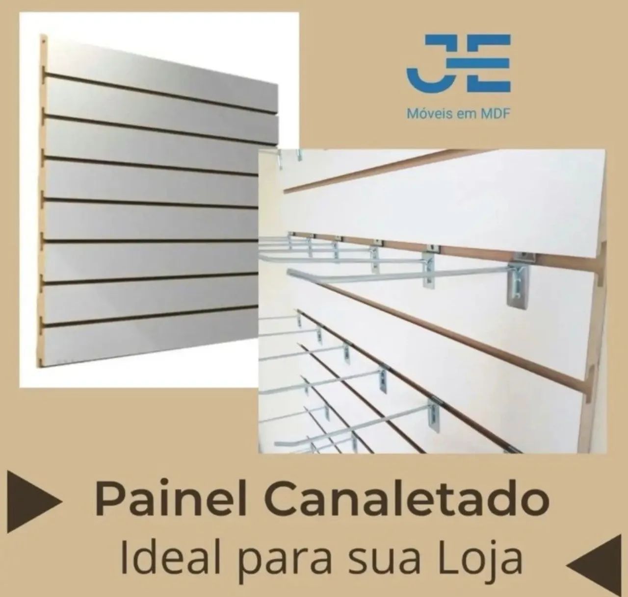 Painel canaletado em mdf