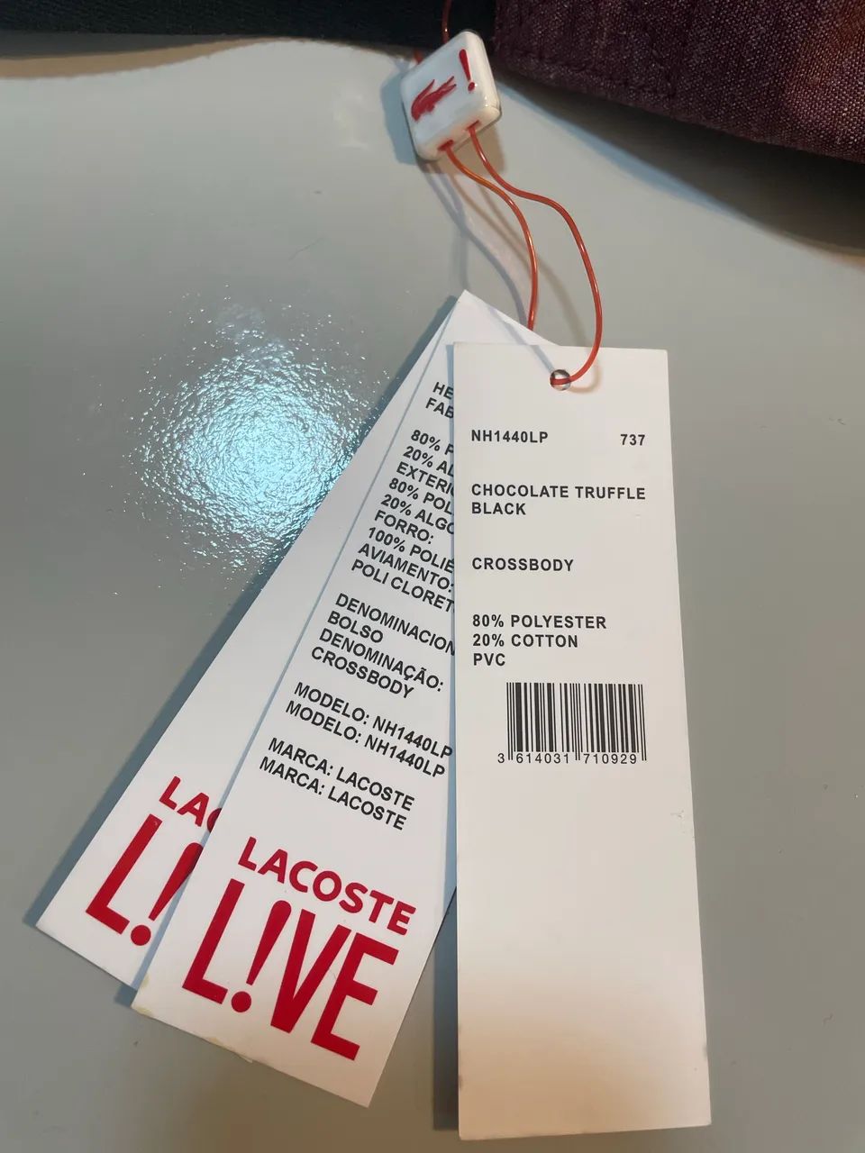 Bolsa Lacoste alça transversal - Original, com etiquetas - Novo - Foto 2