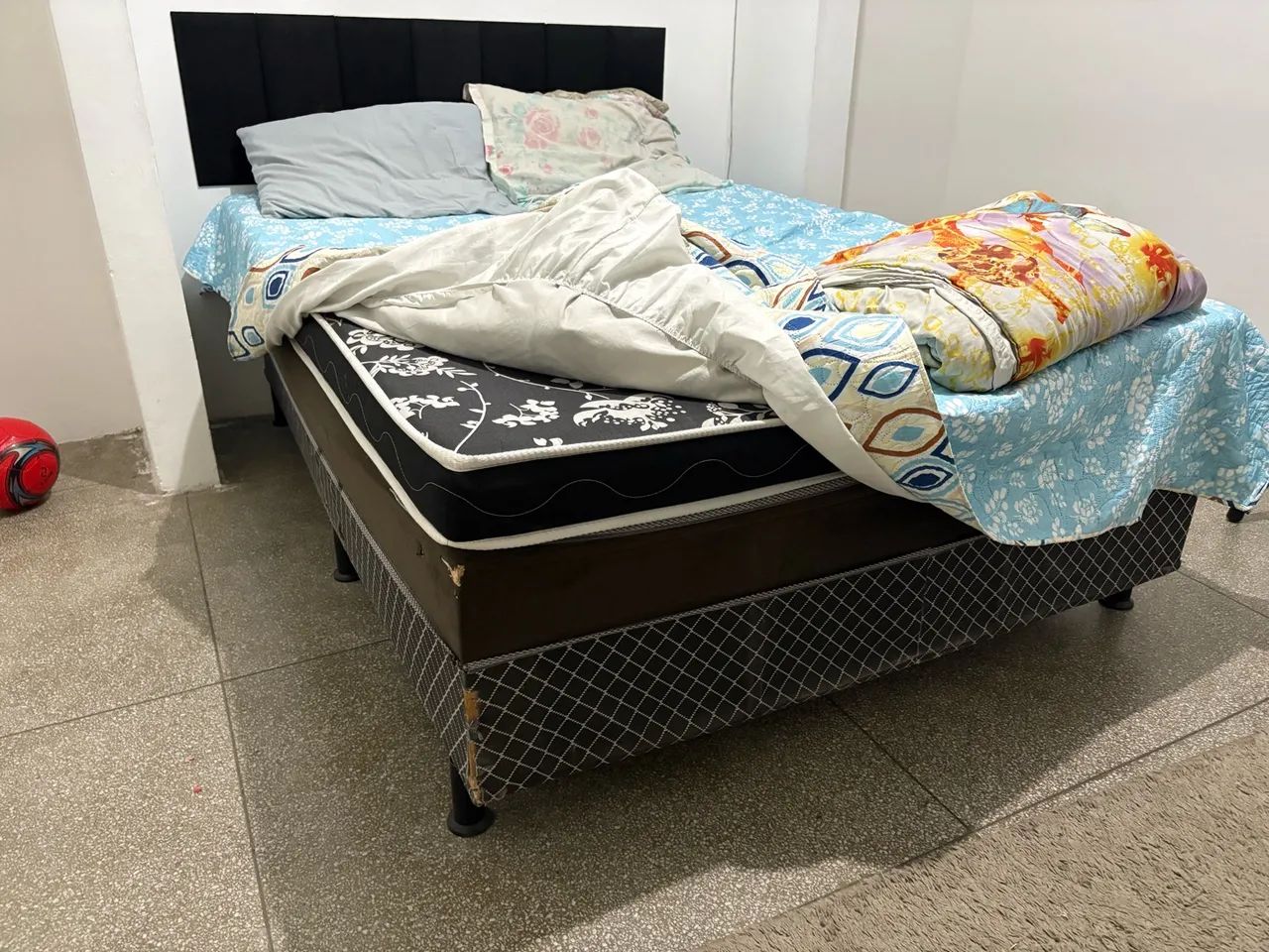Cama Box Casal com Colchão 