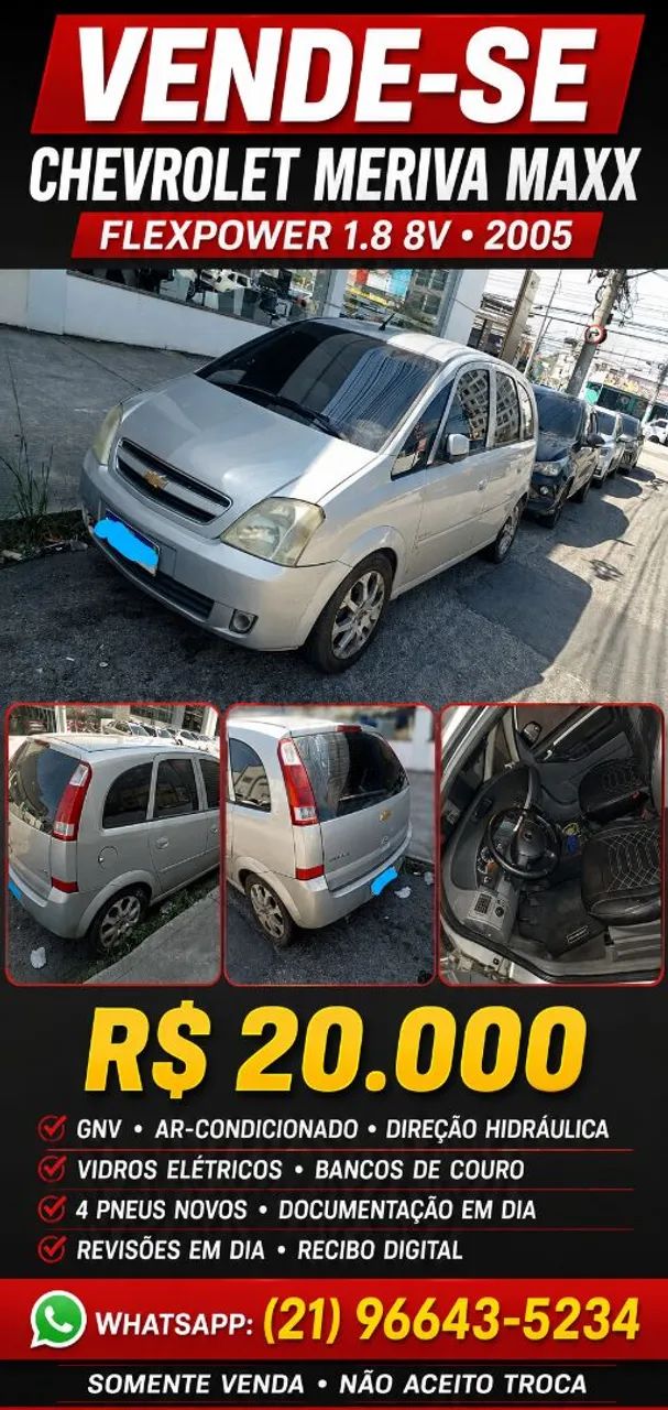 Chevrolet Meriva Maxx 1.8 MPFI 8V Flexpower 2005