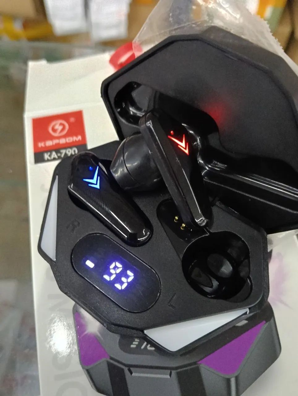 Fone de Ouvido Bluetooth "Estilo Gamer" Novo Lacrado  - Foto 5