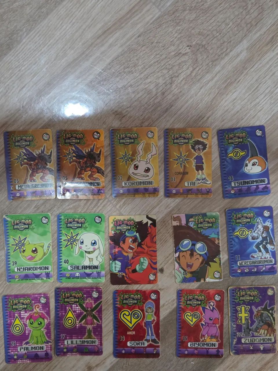 Tazos cards Digimon
