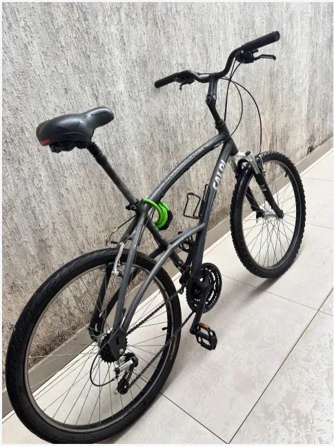 Bicicleta Caloi 500 Comfort - Revisada, Aro 26 e Suspensão (Impecável) - Foto 6