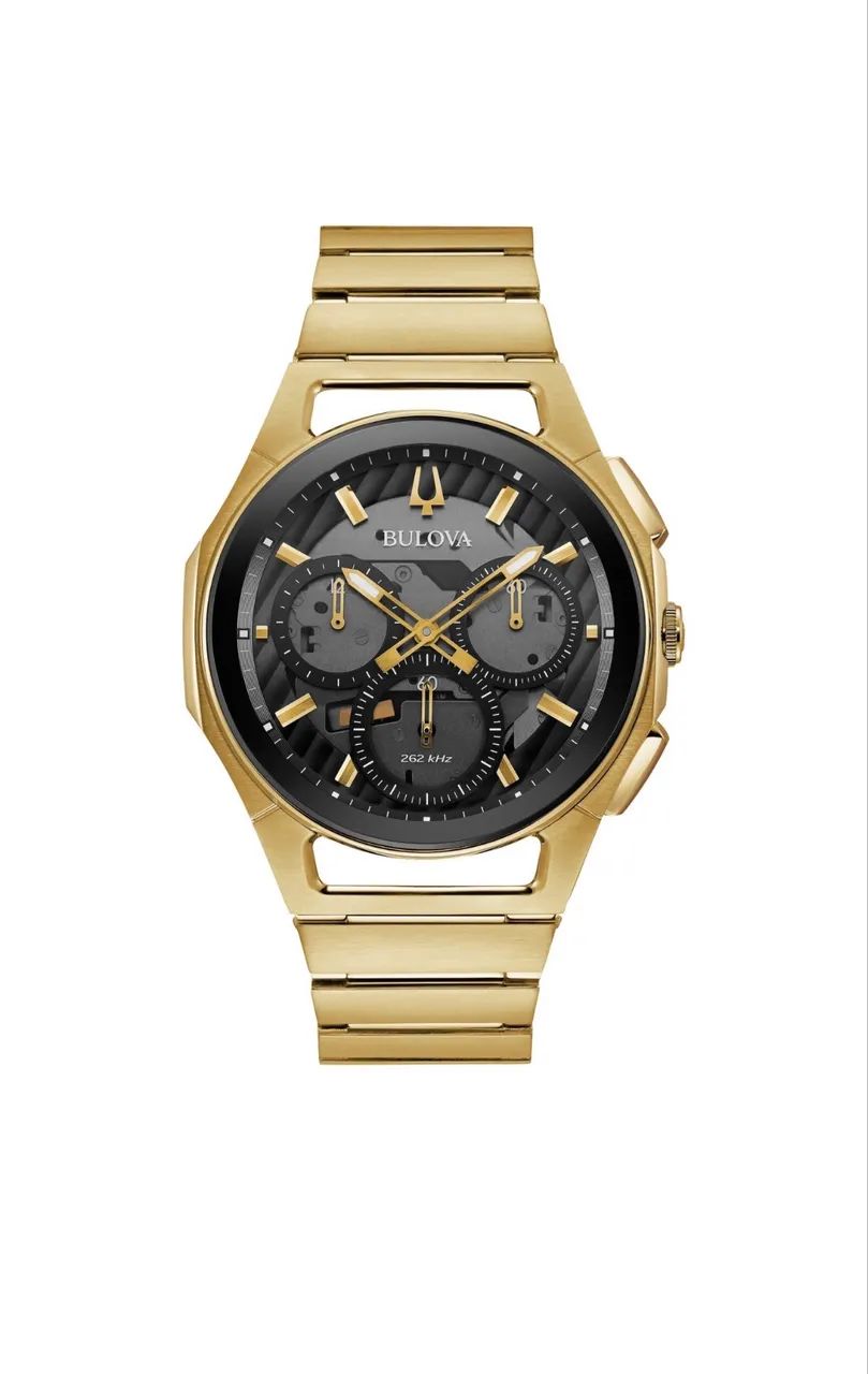 Bulova curv dourado