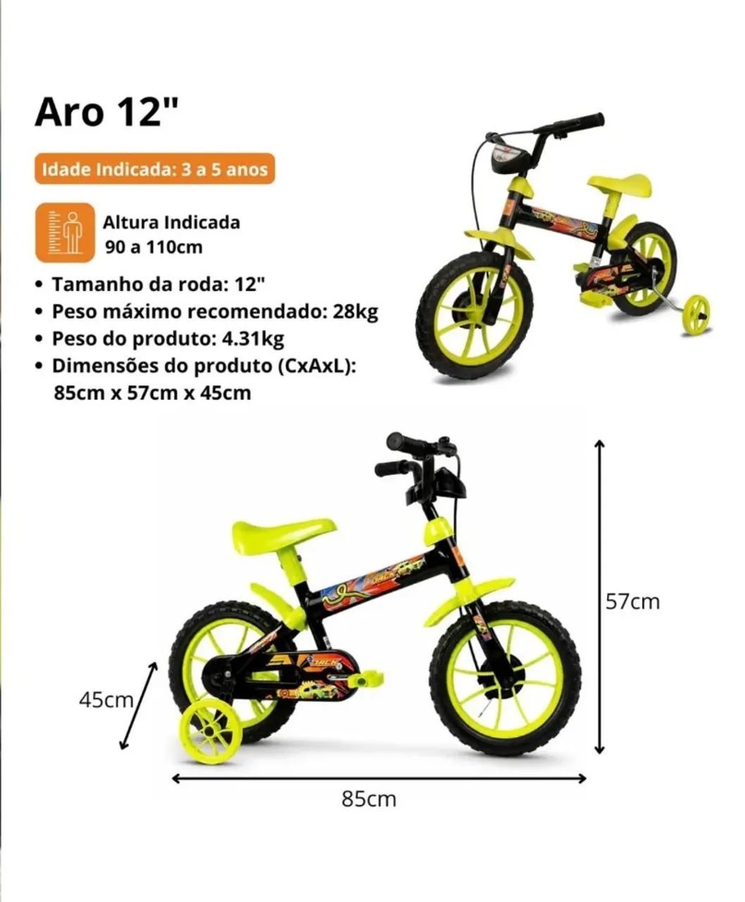 Bicicleta infantil Nova - Foto 2