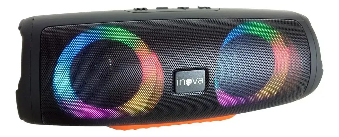 Caixa De Som Portátil Com Led Bluetooth - Foto 2