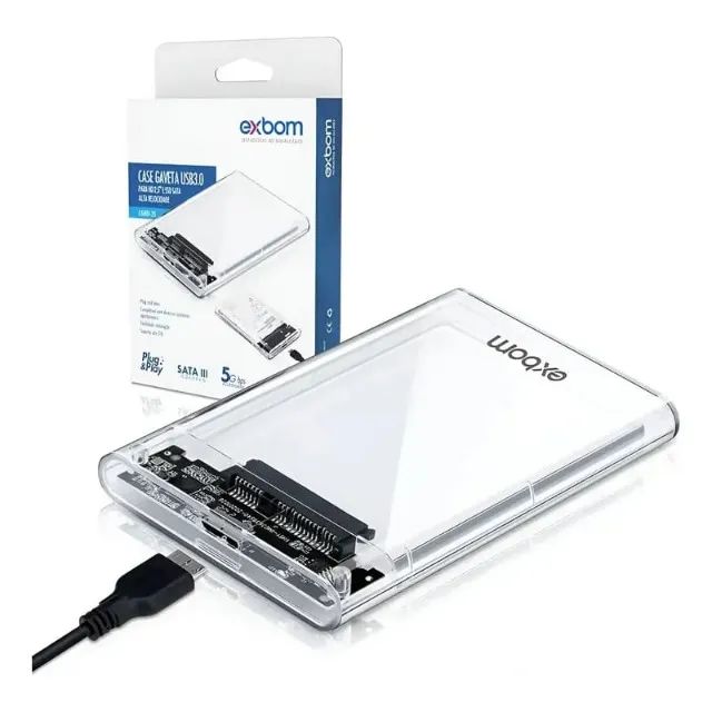Case externo 3.0 para hd 2.5 exbom