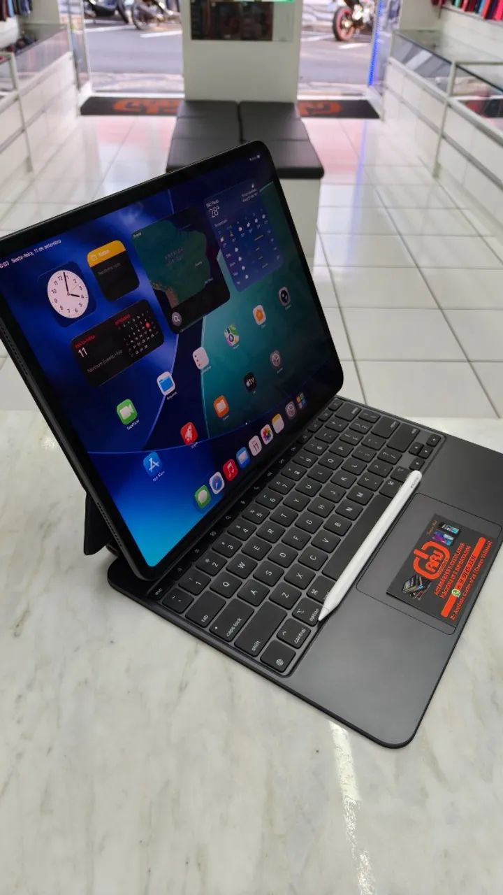  iPad Pro 13 M5 256GB + Teclado + Pencil Pro ATENÇÃO  - Foto 5