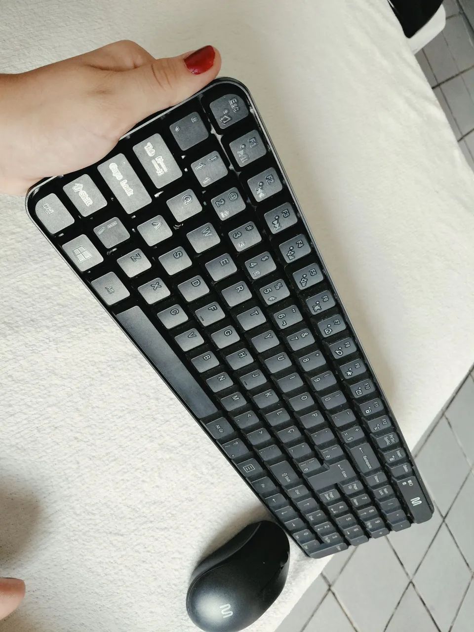 Kit Teclado e Mouse Sem Fio USB Preto Multi - TC183 - Foto 3