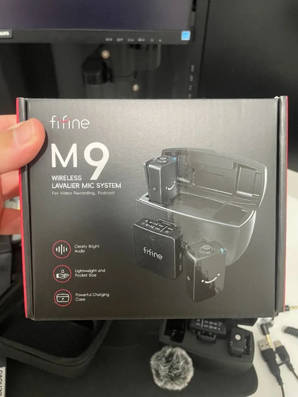 Microfone de Lapela sem fio Fifine M9