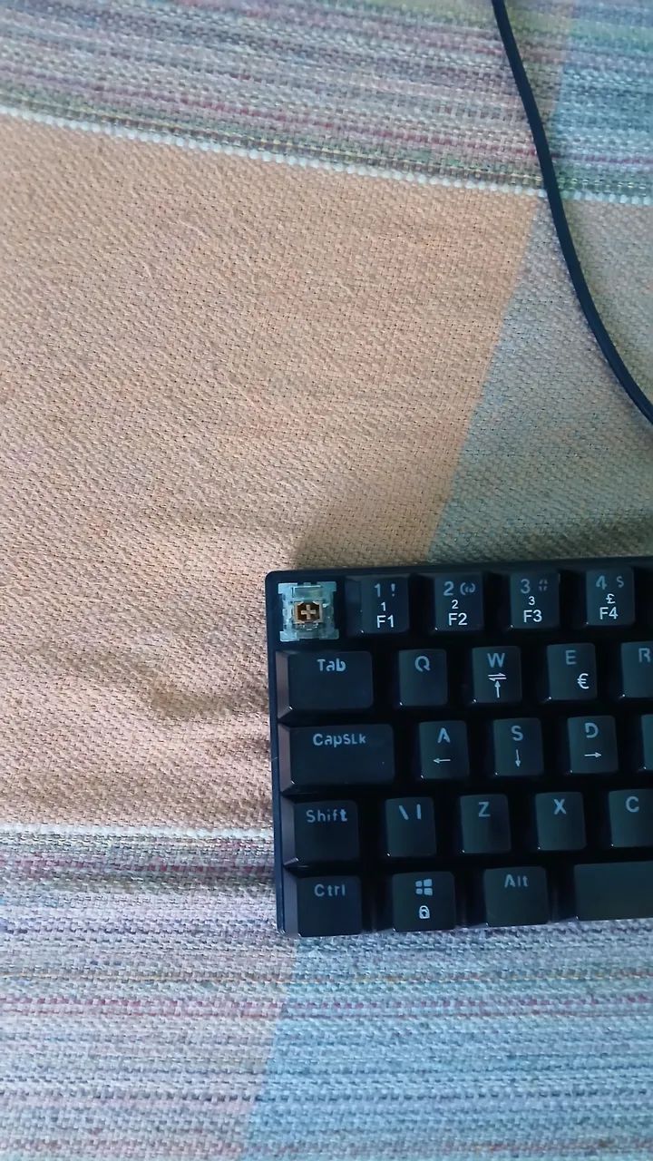 Teclado Mecânico Sherman C3 C1 60% Switch Marrom - Foto 3