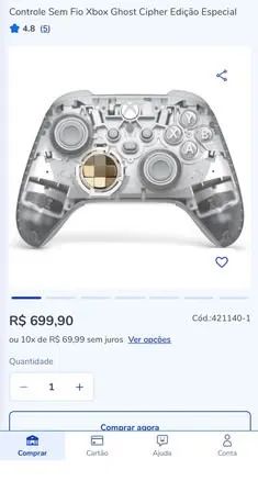 Controle do Xbox Wireless Controller edição especial - 5 meses de uso