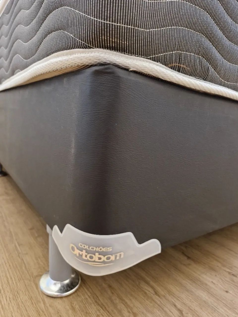 Cama BOX c/ Colchão Master Spring Molas Nanolastic Ortopillow Antiácaro