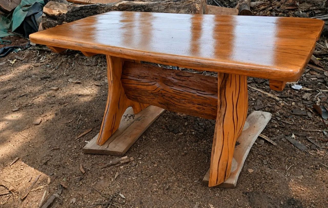 Mesa rústica de 1,5 metros de  - Foto 3