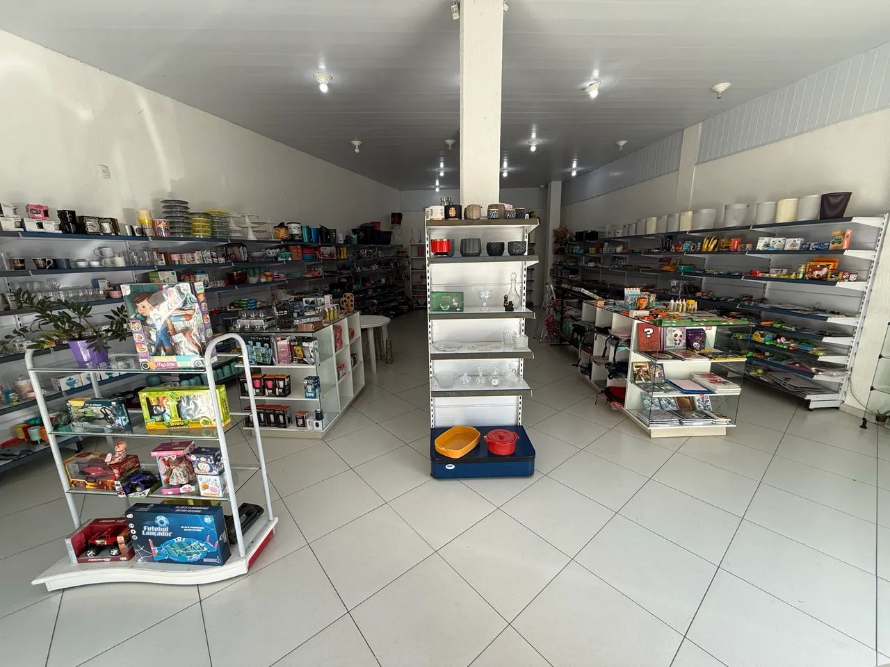 Vendo ESTOQUE COMPLETO E PRATELEIRAS de Loja de Variedades!!