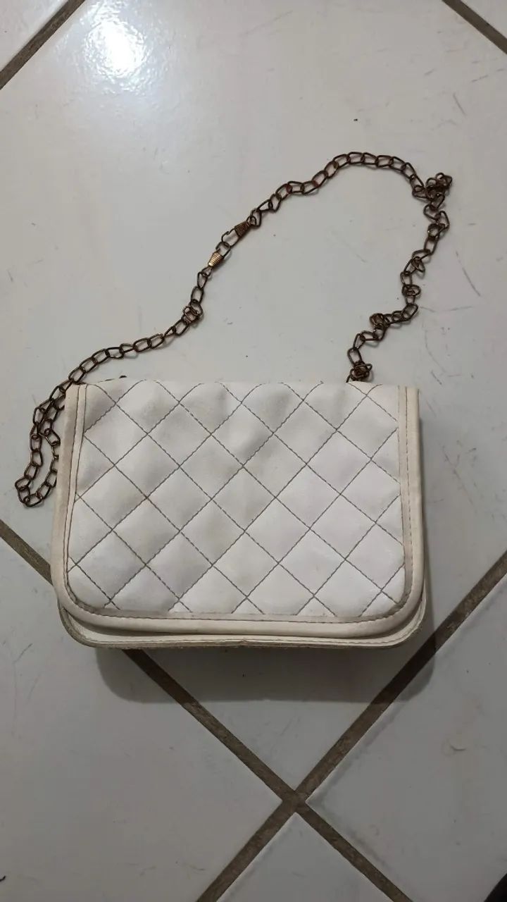 bolsa branca transversal elegante e compacta para todas as ocasiões - Foto 4