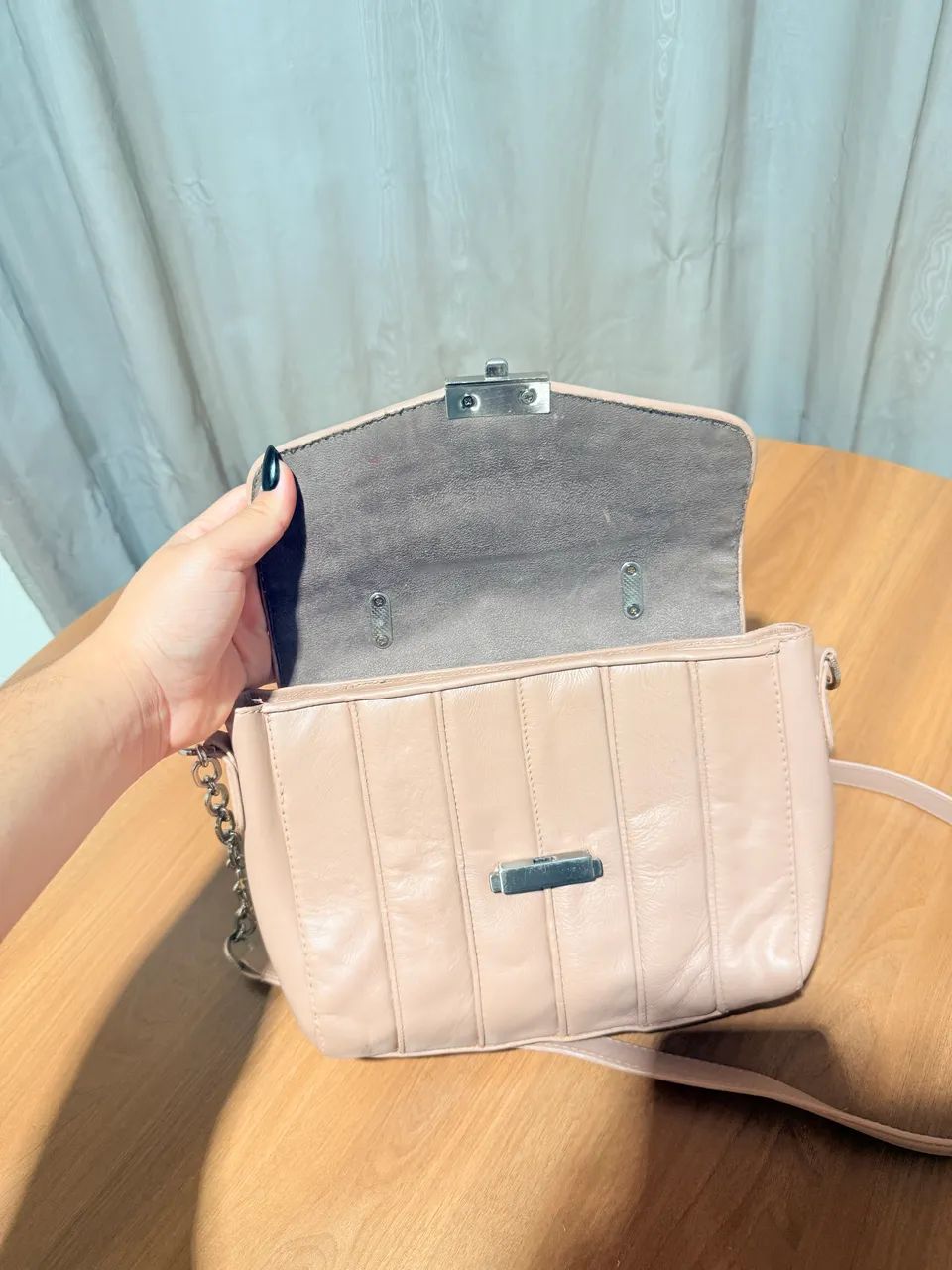 Bolsa Schutz Original Bege - Foto 3
