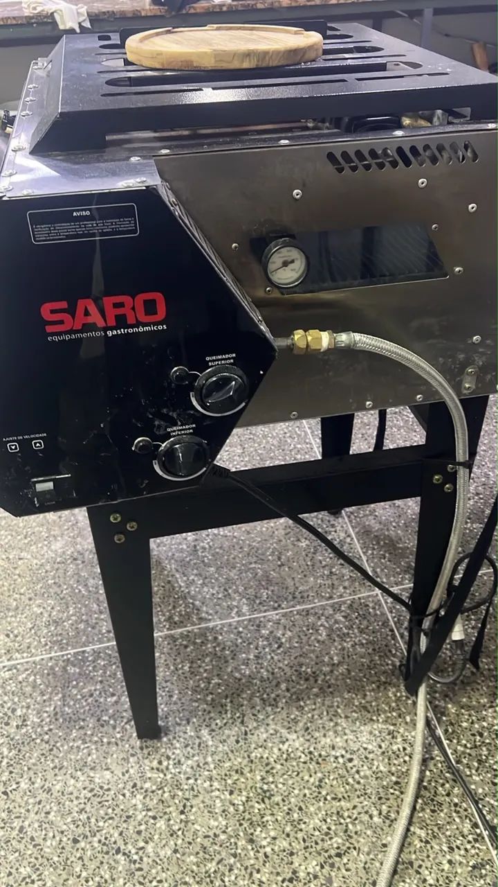 Forno pizza esteira saro