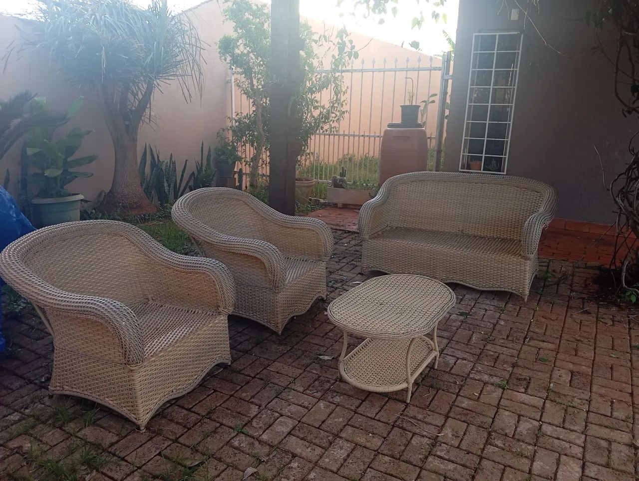 Jogo de sofá em ratam 