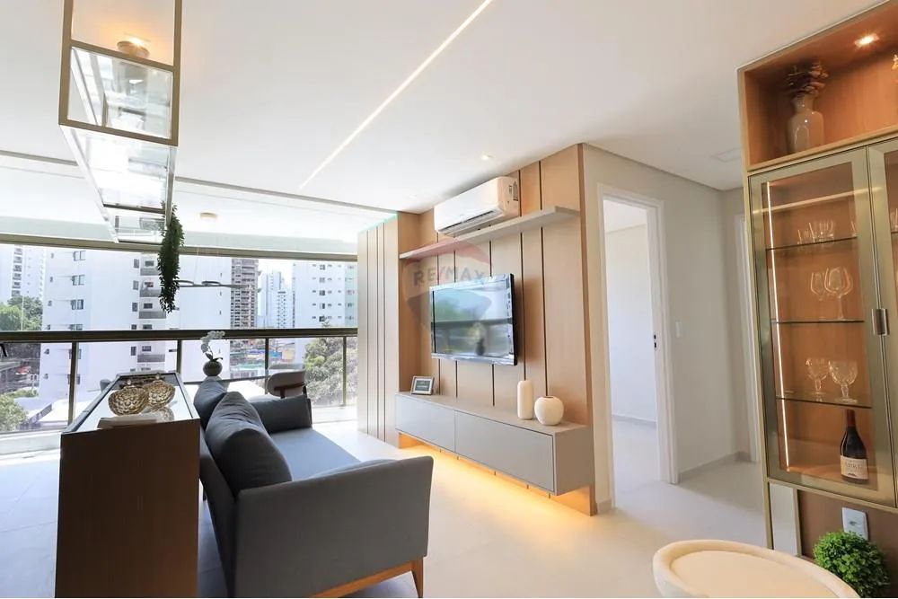 Apartamento com 55m semi mobiliado e decorado com 2 quartos, varanda, cozinha e área de se - Foto 3