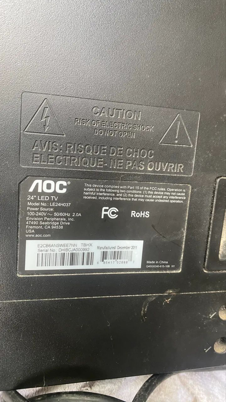 Tv Aoc 24 polegadas  - Foto 2