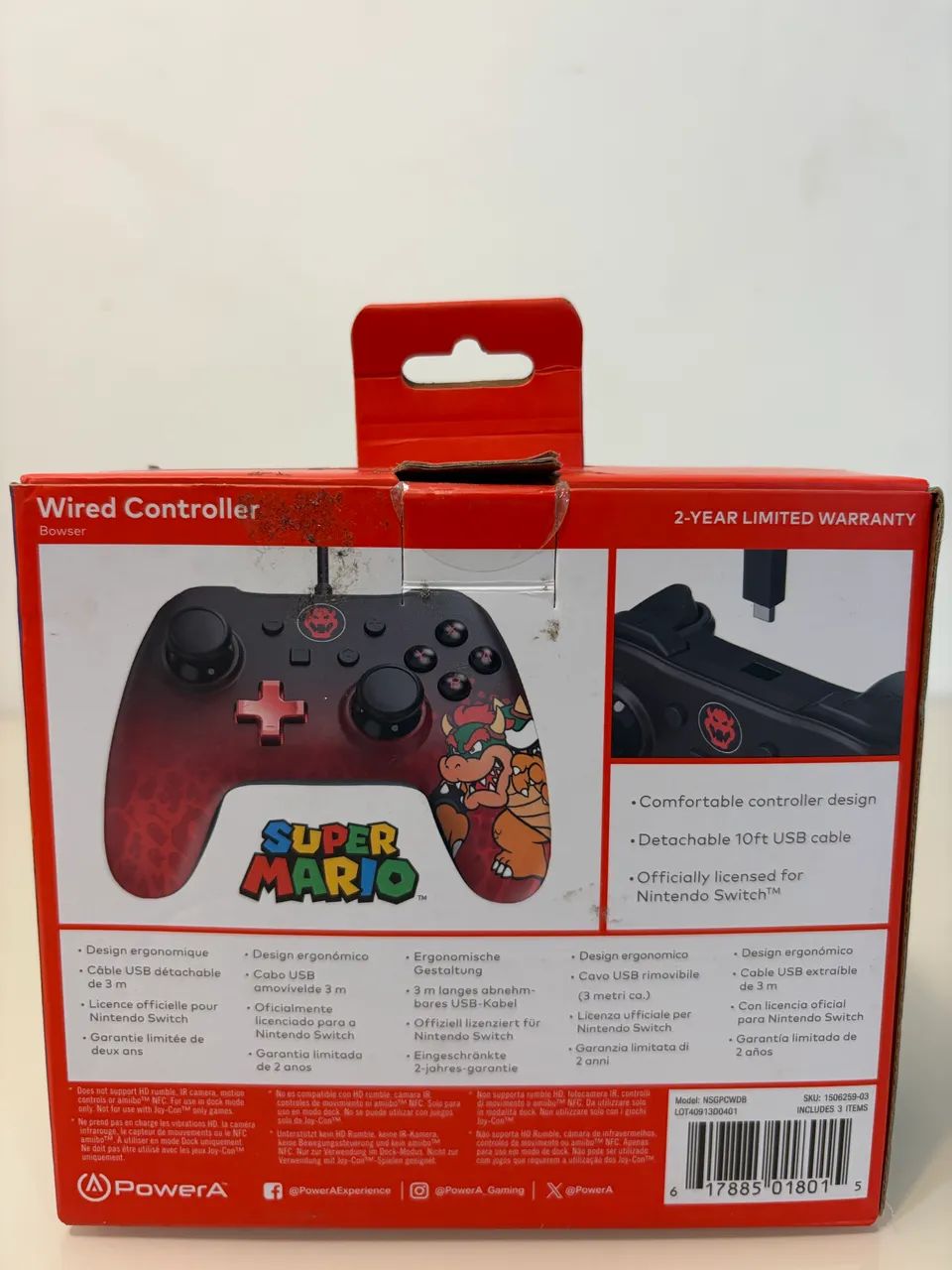 PowerA Controller Nintendo Switch Bowser - Foto 2