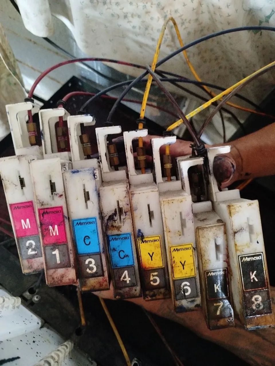 BULK INK ORIGINAL MIMAKI MBIS2 - 8 CANAIS - USADO NO ESTADO - Foto 2