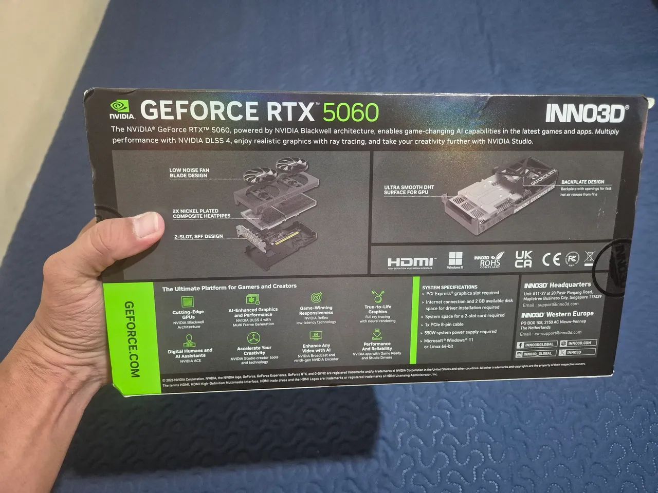 Placa de vídeo NVIDIA RTX 5060 8GB Inno3d - Foto 2