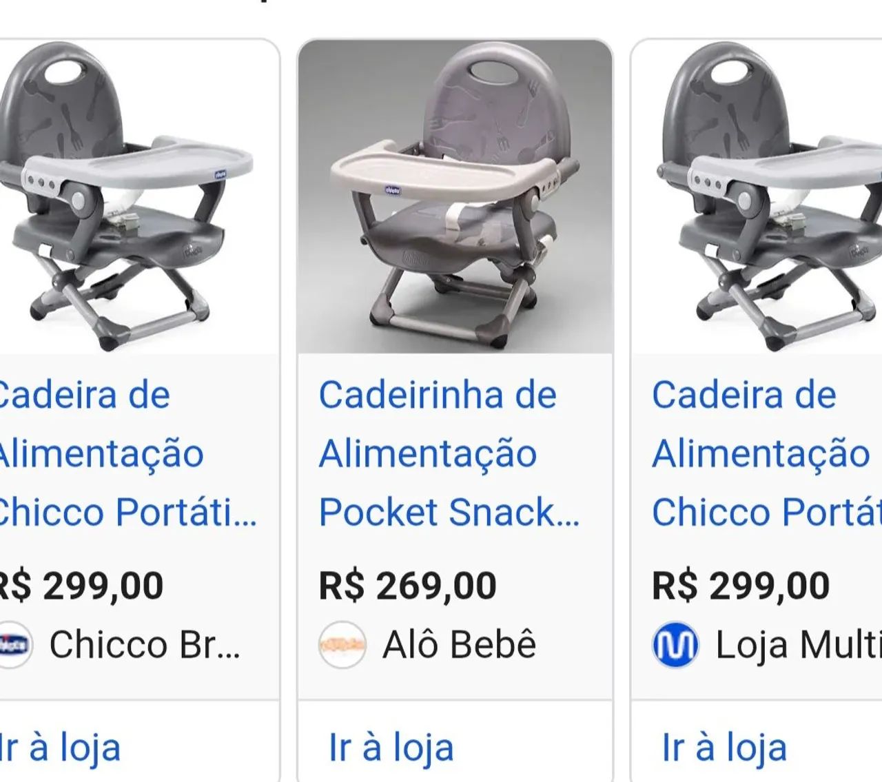 Cadeira de Alimentação Chicco Portátil Pocket Snack Cinza - Foto 4