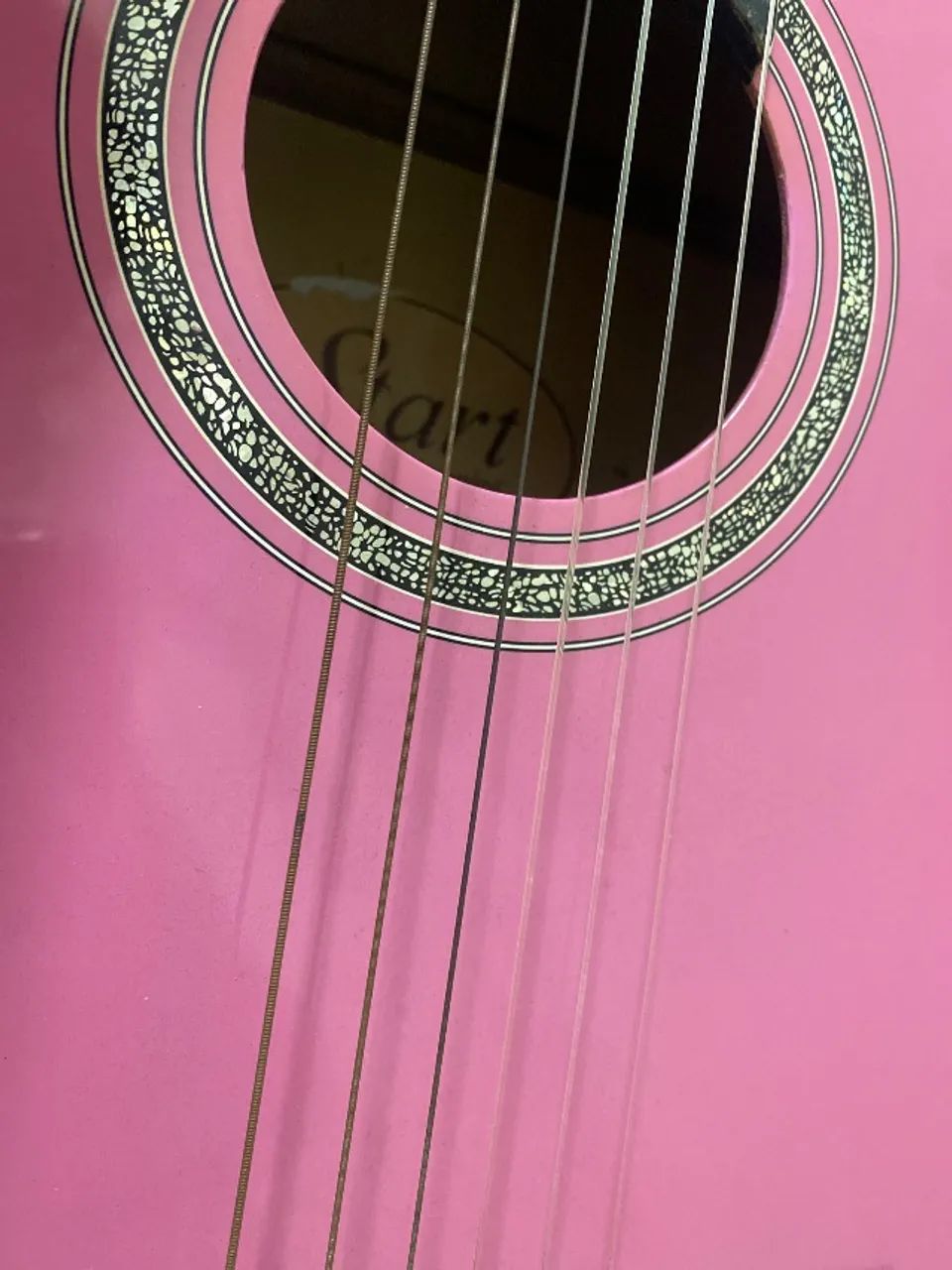 violão start giannini rosa com capa da Sonata  - Foto 5