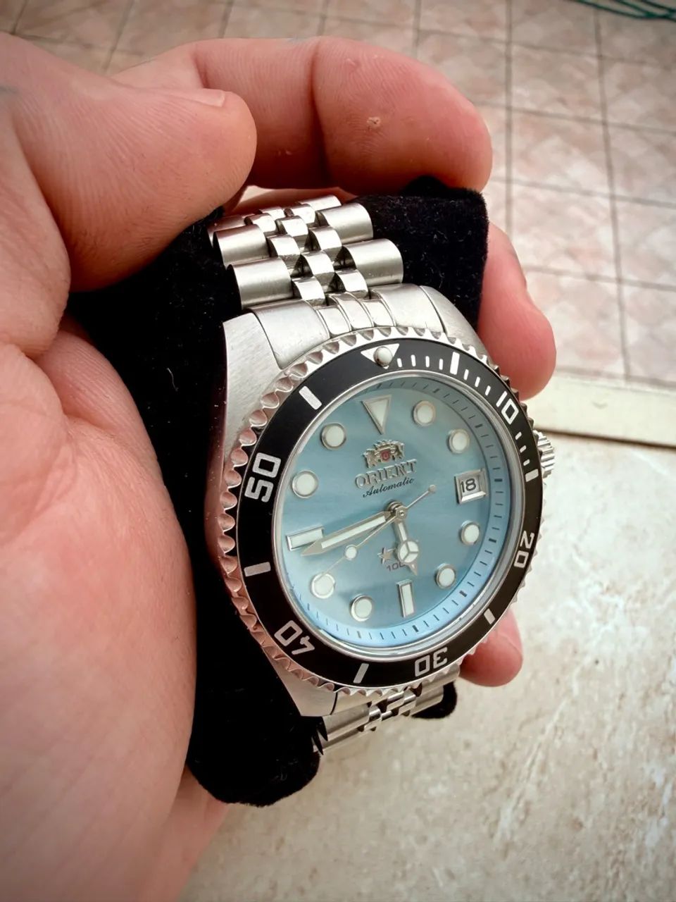 Orient submariner 39mm Azul celeste  - Foto 2