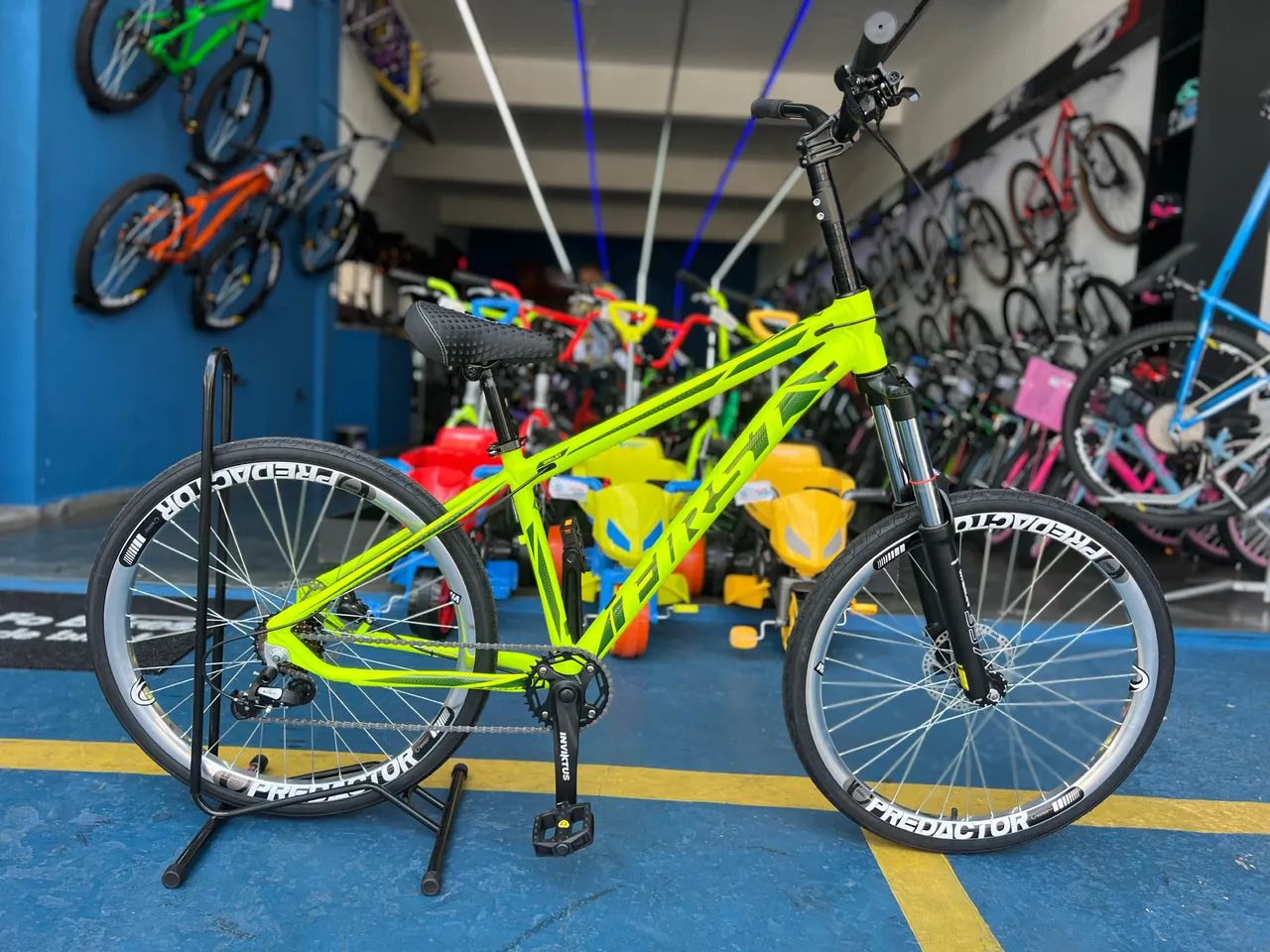 Bicicleta First estilo 015 - Verde Neon - Foto 3