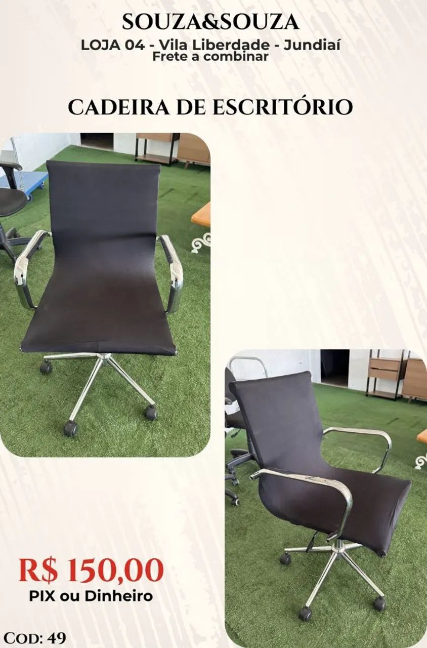 Cadeiras para escritório com rodinhas