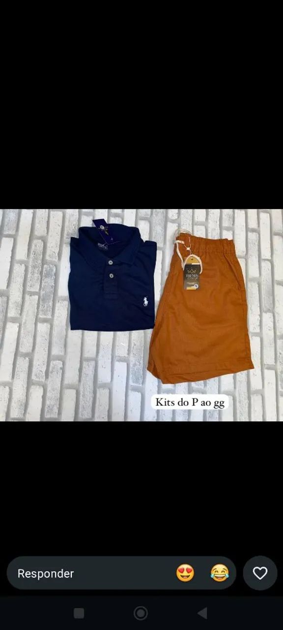 kit camisa e short disponivel do p ao gg - Foto 2