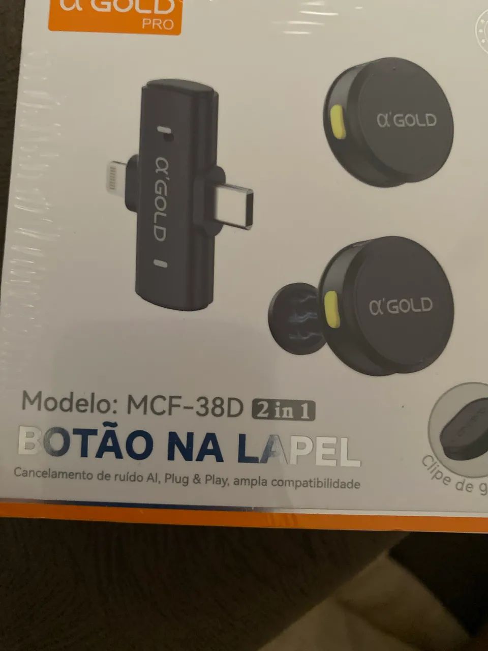 Microfone de live - botão