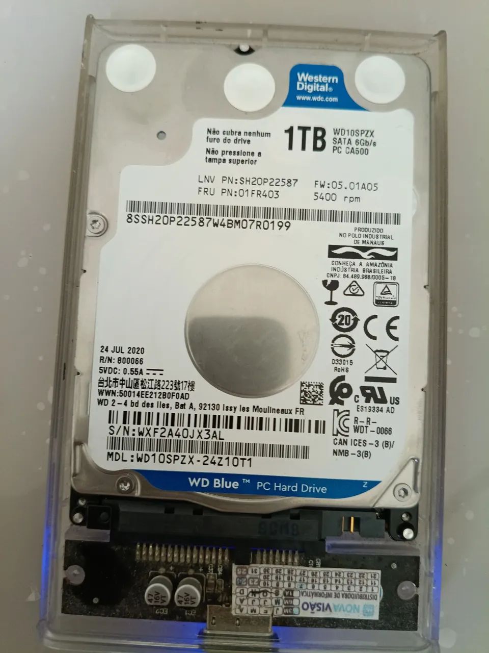 Vendo HD Western Digital 1TB testado Saudável 