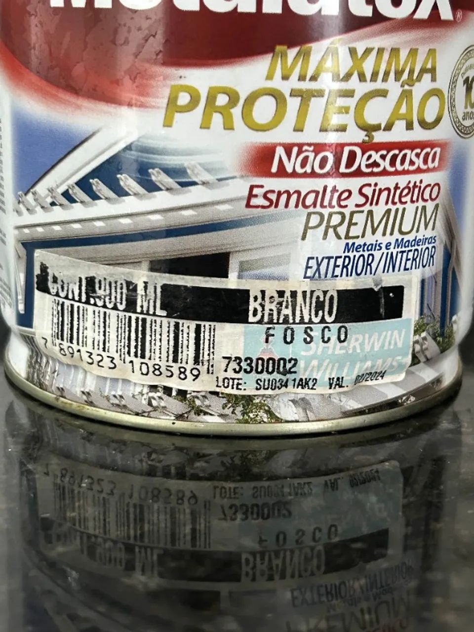 Esmalte Sintético Branco Fosco (900ml) - Lacrado - Foto 4