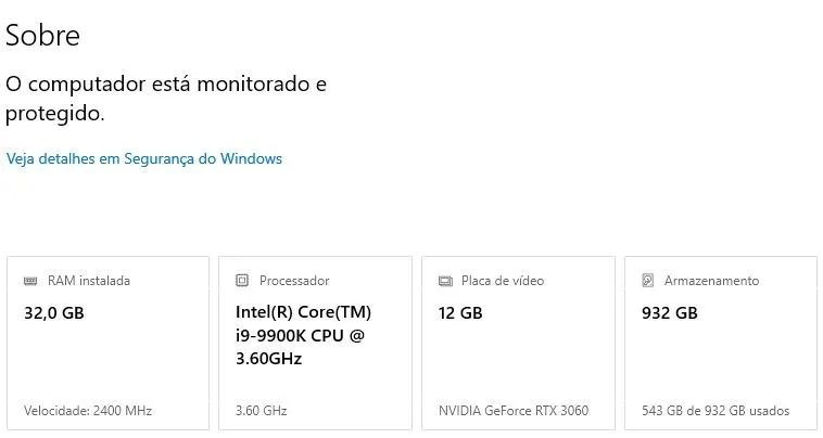 Gabinete Gamer RTX 3060 i9 9900k 32Gb Ram - Foto 6