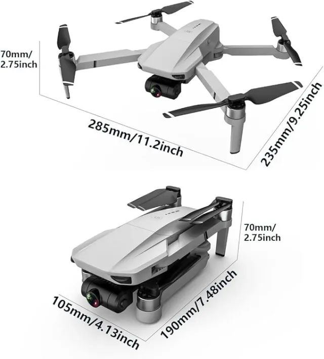 Drone Kf102 Gps dobrável 4K - Foto 2