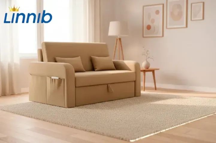 Sofá Cama Lady Dai 1,40m Linho (NOVO A PRONTA ENTREGA) - Foto 3