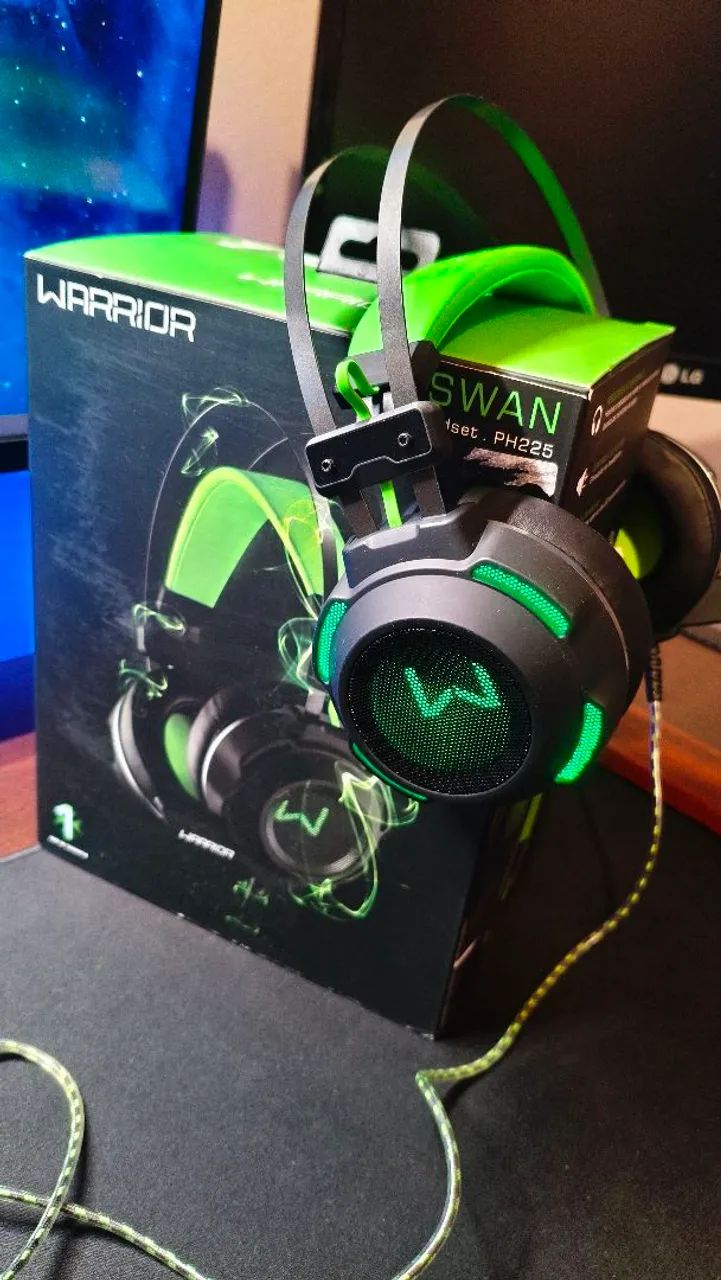 Headset warrior p2 led verde - Foto 2